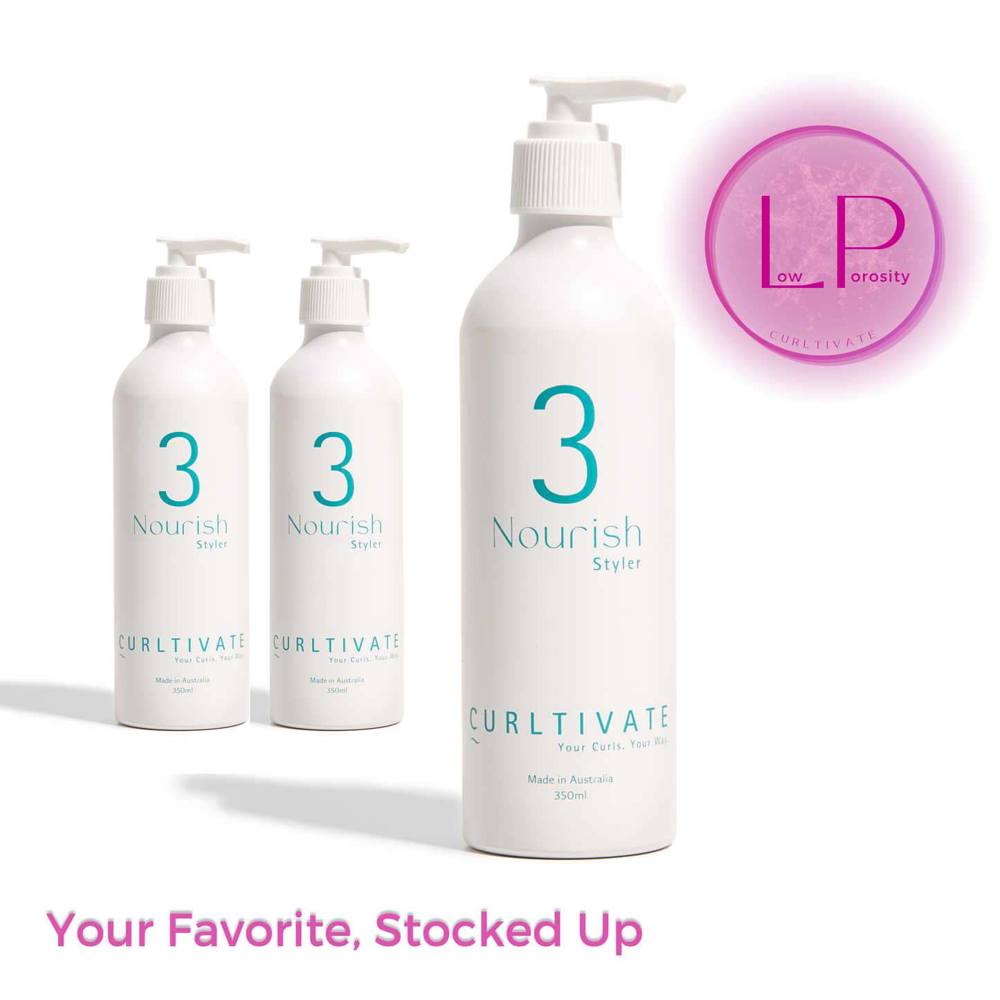 Low Porosity Nourish Final Bottle - 3 Pack