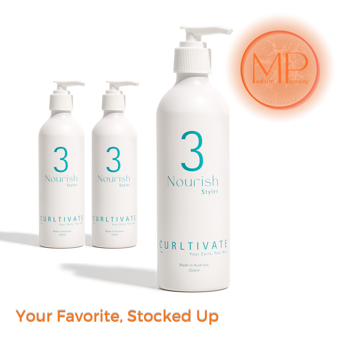 Medium Porosity Nourish Final Bottle - 3 Pack